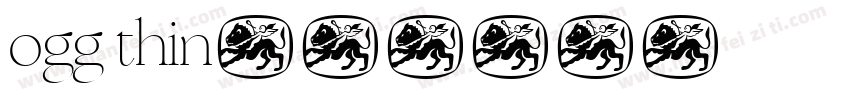 ogg thin字体转换